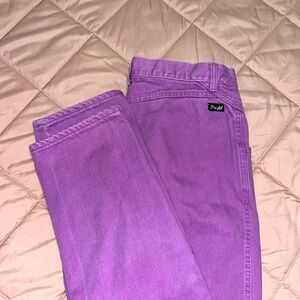 Womens Vtg Wrangler Silver Lake Jeans Purple High Waist Yoke Tag